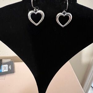 James Avery Silver Heart Earrings